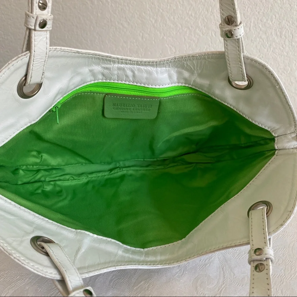 Maurizio taiuti shout studded leather hobo bag